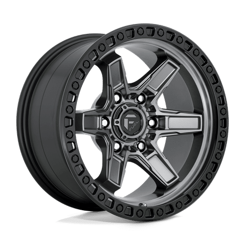 Fuel D698 MATTE GUN METAL BLACK BEAD RING 17x9 6x139.7 Wheels | Offset: -12 | Backspace: 4.53 | Bore: 106.1