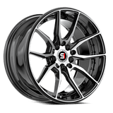 SPEC-1 RACING SP-77GBM Gloss Black & Machined 16x8 5x100/ 5x114.3 Wheels | Offset: 20 | Backspace: 5.25 | Bore: nan