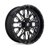Fuel D611 GLOSS BLACK MILLED 20x7 4x137 Wheels | Offset: 13 | Backspace: 4.51 | Bore: 110.1