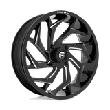 Fuel D753 GLOSS BLACK MILLED 24x7 4x137 Wheels | Offset: 13 | Backspace: 4.51 | Bore: 110.1
