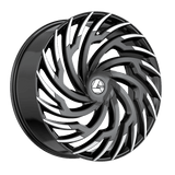 AZARA AZA-536BM Gloss Black Machined 22x9.5 5x115/5x120 Wheels | Offset: 15 | Backspace: 5.75 | Bore: 74.1