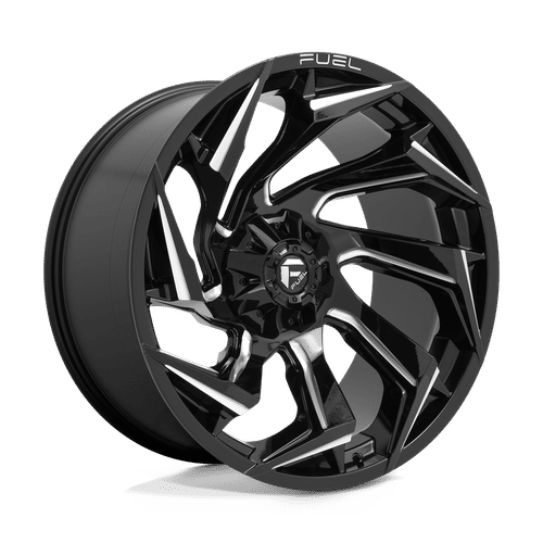 Fuel D753 GLOSS BLACK MILLED 24x12 6x135/6x139.7 Wheels | Offset: -44 | Backspace: 4.77 | Bore: 106.1