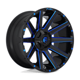 Fuel D644 GLOSS BLACK BLUE TINTED CLEAR 22x10 6x135/6x139.7 Wheels | Offset: -19 | Backspace: 4.75 | Bore: 106.1