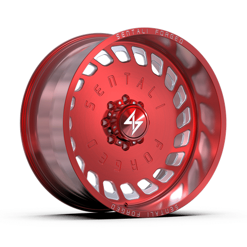 Sentali Forged SF4RM Red Milled 28x16 8x165.1 Wheels | Offset: -99 | Backspace: 4.5 | Bore: 125.2