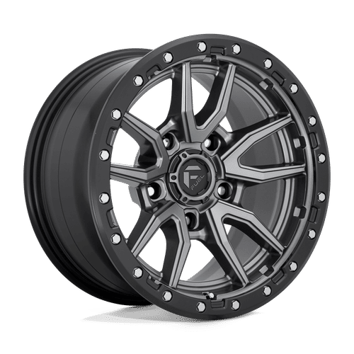 Fuel D680 MATTE GUN METAL BLACK BEAD RING 17x9 5x127 Wheels | Offset: -12 | Backspace: 4.53 | Bore: 71.5
