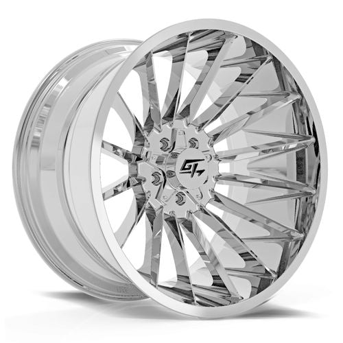 GT OFFROAD Stark Chrome Chrome 20x10 8x165.1/8x170 Wheels | Offset: -18 | Backspace: 4.75 | Bore: 125.2