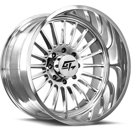 GT OFFROAD Strike Polished Polished 22x12 8x170 Wheels | Offset: -44 | Backspace: 4.75 | Bore: 125.2