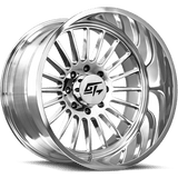 GT OFFROAD Strike Polished Polished 22x12 8x170 Wheels | Offset: -44 | Backspace: 4.75 | Bore: 125.2