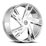 AZARA AZA-529NC Nano Chrome 22x9.5 5x115/5x120 Wheels | Offset: 15 | Backspace: 5.75 | Bore: 74.1