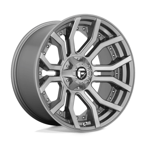 Fuel D713 BRUSHED GUN METAL TINTED CLEAR 20x10 6x135/6x139.7 Wheels | Offset: -18 | Backspace: 4.79 | Bore: 106.1