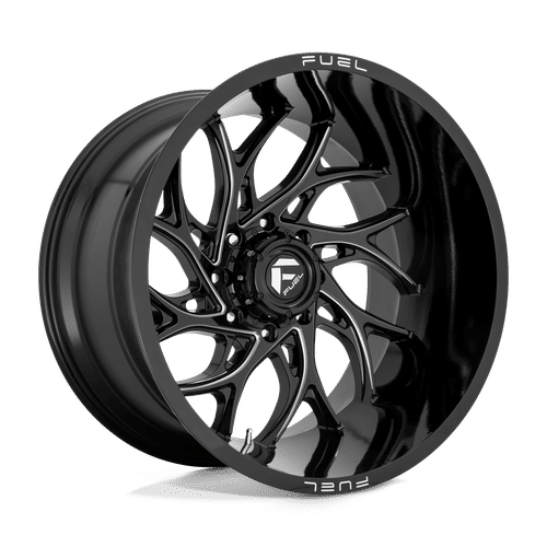 Fuel D741 GLOSS BLACK MILLED 20x8.25 8x200 Wheels | Offset: -227 | Backspace: -4.31 | Bore: 142