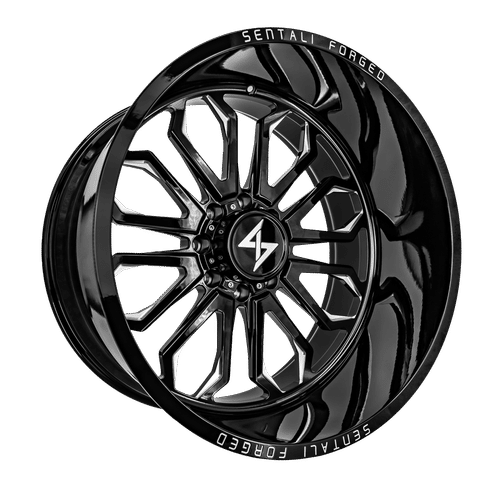 Sentali Forged SF-3 Gloss Black Milled 22x14 6x139.7 Wheels | Offset: -76 | Backspace: 4.5 | Bore: 106.2