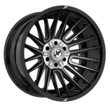 XF OFFROAD XF-234 Black Brushed Dark Tint 20x12 5x127/5x139.7 Wheels | Offset: -44 | Backspace: nan | Bore: 78.1
