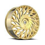 AZARA AZA-525NG Nano�Gold 22x8.5 5x112/5x114.3 Wheels | Offset: 38 | Backspace: 6.25 | Bore: 74.1