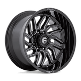 Fuel D807 GLOSS BLACK MILLED 22x12 5x127 Wheels | Offset: -44 | Backspace: 4.77 | Bore: 71.5