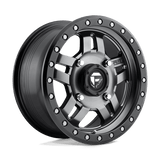 Fuel D558 MATTE GUN METAL BLACK BEAD RING 15x7 4x156 Wheels | Offset: 38 | Backspace: 5.5 | Bore: 132