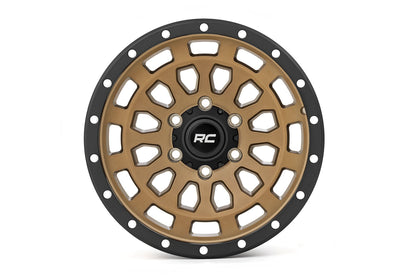 Rough Country 87 Series Wheel | Simulated Beadlock | Bronze/Black | 17x8.5 | 6x5.5 | +25mm
