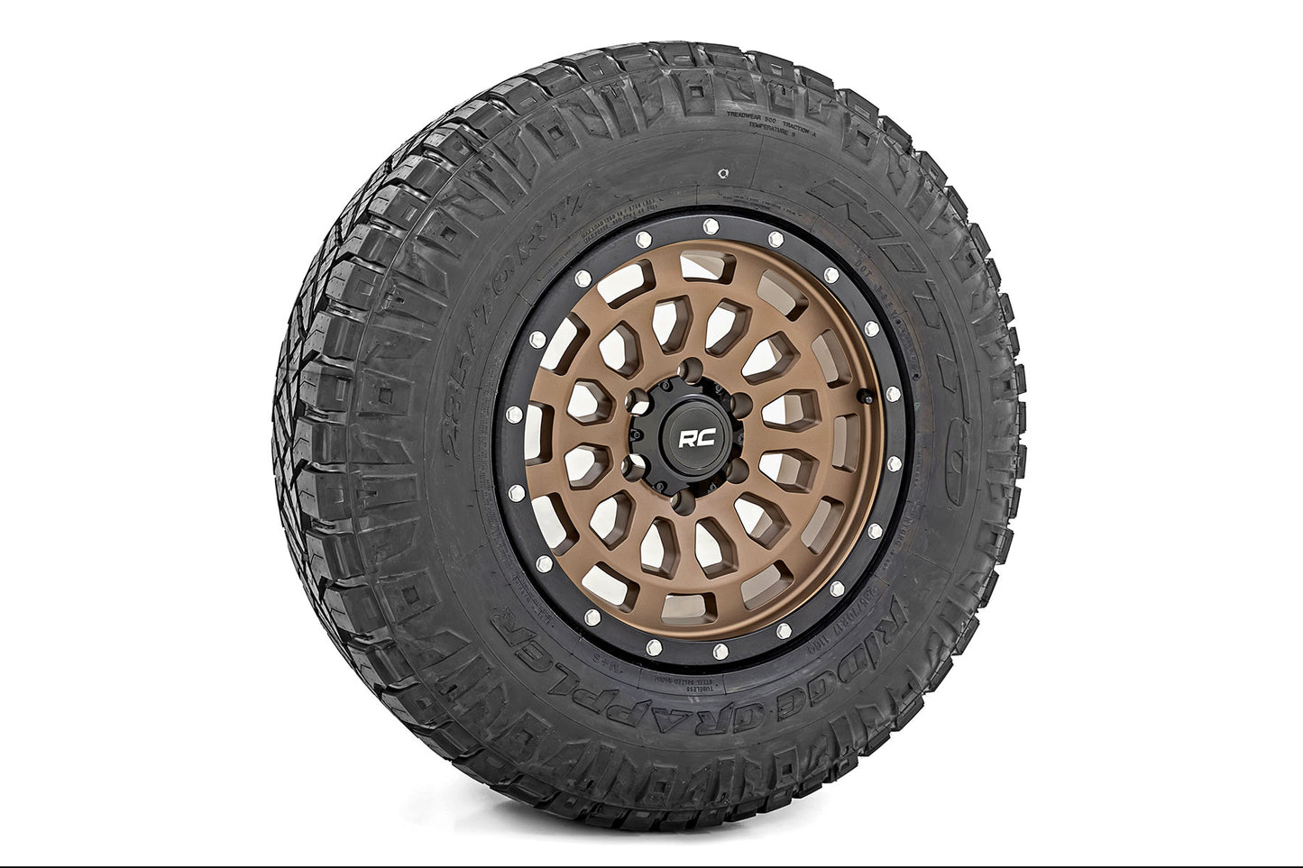 Rough Country 87 Series Wheel | Simulated Beadlock | Bronze/Black | 17x8.5 | 6x5.5 | +25mm