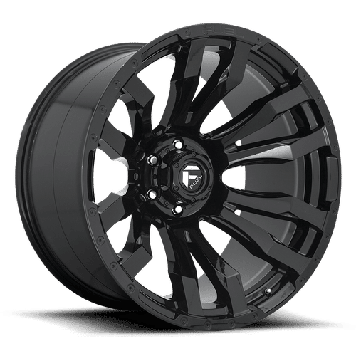 Fuel D675 BLITZ GLOSS BLACK 17x9 8x180 Wheels | Offset: -12 | Backspace: 5.47 | Bore: 124.2