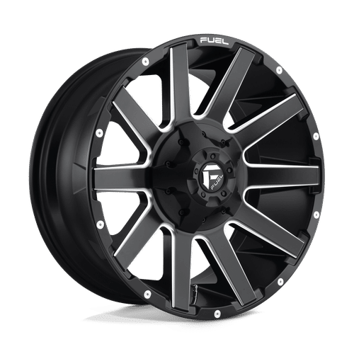 Fuel D616 MATTE BLACK MILLED 20x9 8x170 Wheels | Offset: 20 | Backspace: 5.79 | Bore: 125.1