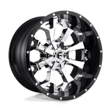 Fuel D246 CHROME PLATED GLOSS BLACK LIP 22x10 8x165.1 Wheels | Offset: -13 | Backspace: 4.99 | Bore: 125.1