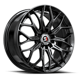 SPEC-1 RACING SP-57 Gloss Black 17x7.5 5x100/5x114.3 Wheels | Offset: 42 | Backspace: nan | Bore: nan