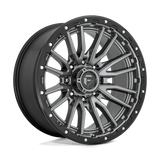 Fuel D680 MATTE GUN METAL BLACK BEAD RING 22x10 8x165.1 Wheels | Offset: -18 | Backspace: 4.79 | Bore: 125.1