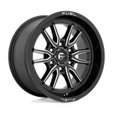 Fuel D761 GLOSS BLACK MILLED 18x9 6x120 Wheels | Offset: 1 | Backspace: 5.04 | Bore: 67.06