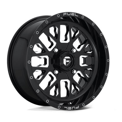 Fuel D611 GLOSS BLACK MILLED 18x7 4x137 Wheels | Offset: 13 | Backspace: 4.51 | Bore: 110.1