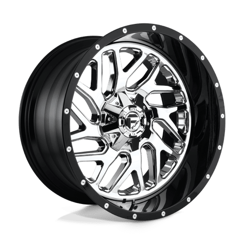 Fuel D211 CHROME PLATED GLOSS BLACK LIP 20x10 6x135/6x139.7 Wheels | Offset: -19 | Backspace: 4.75 | Bore: 106.1