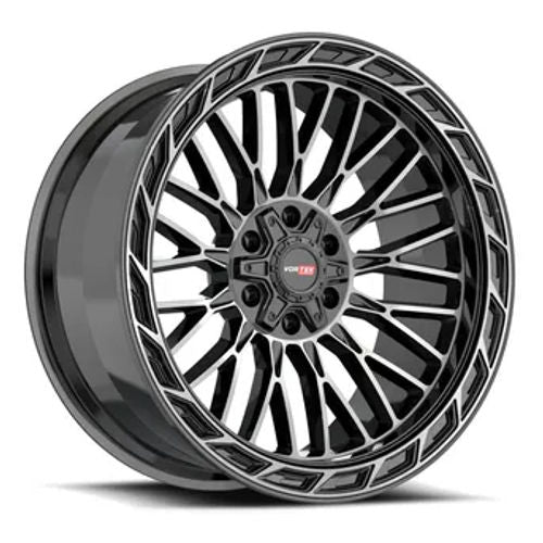 VORTEK VRP-502BDCDT Black Diamond Cut W/ Dark Tint 20x9 5x139.7/5x150 Wheels | Offset: 0 | Backspace: 5 | Bore: 110.3