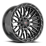 VORTEK VRP-502BDCDT Black Diamond Cut W/ Dark Tint 20x9 5x139.7/5x150 Wheels | Offset: 0 | Backspace: 5 | Bore: 110.3