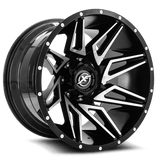 XF OFFROAD XF-218 Gloss Black Machined 22x12 5x127/5x139.7 Wheels | Offset: -44 | Backspace: 4.77 | Bore: 108