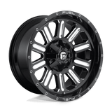Fuel D620 GLOSS BLACK MILLED 20x10 8x180 Wheels | Offset: -18 | Backspace: 4.79 | Bore: 124.2