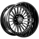 GT OFFROAD Strike Gloss Black Milled Gloss Black Milled 26x14 8x180 Wheels | Offset: -76 | Backspace: 4.5 | Bore: 125.2