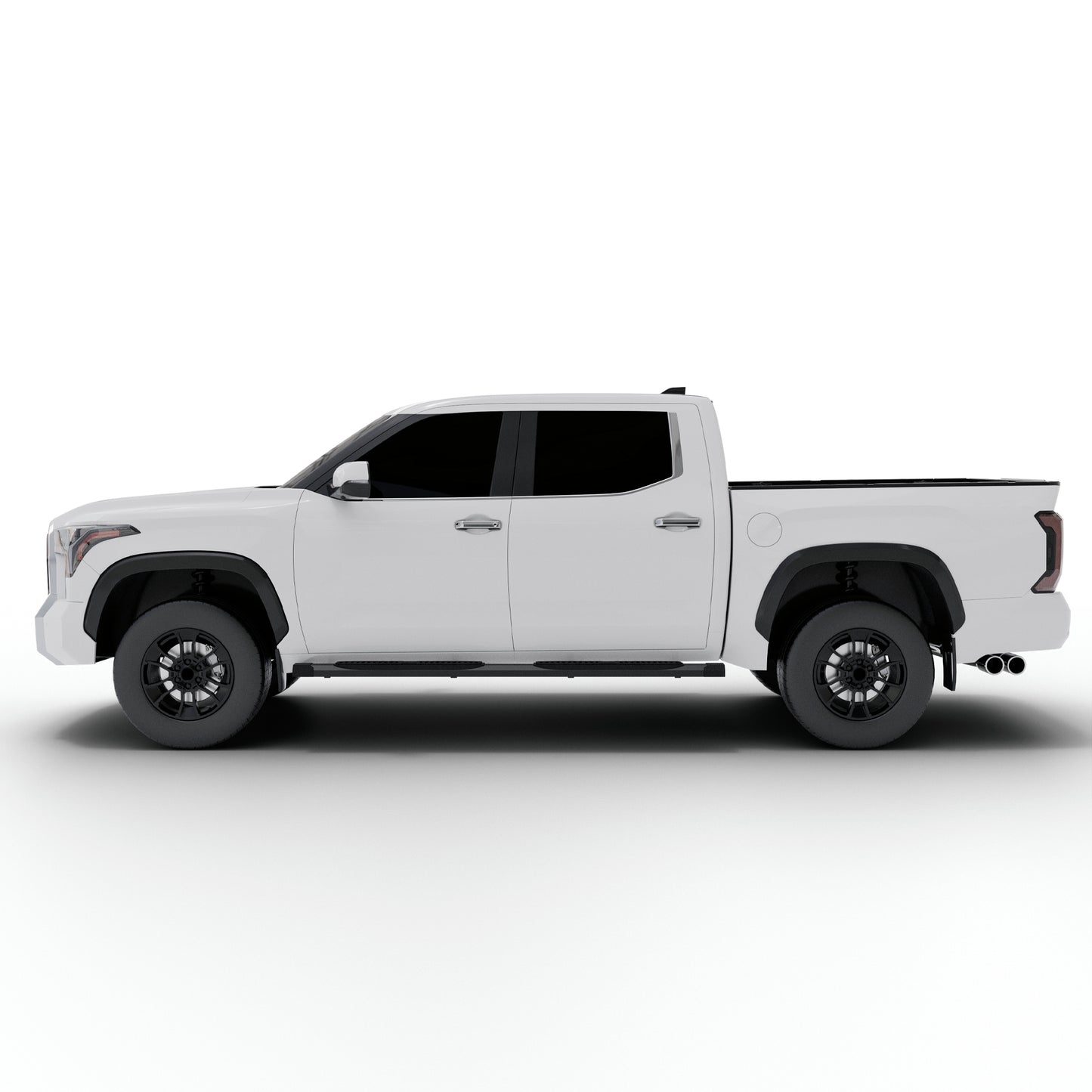 Vanguard Black Powdercoat Side Steps & Running Boards Running Boards Running Board for 2022-2025 toyota tundra