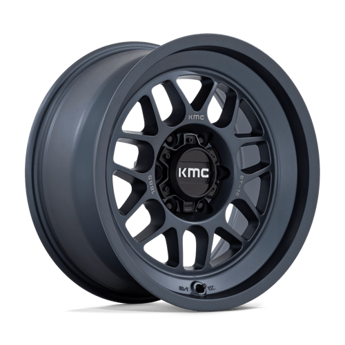 KMC KM725 18X8.5 5X5.0 MTL-BLUE -10MM Wheels