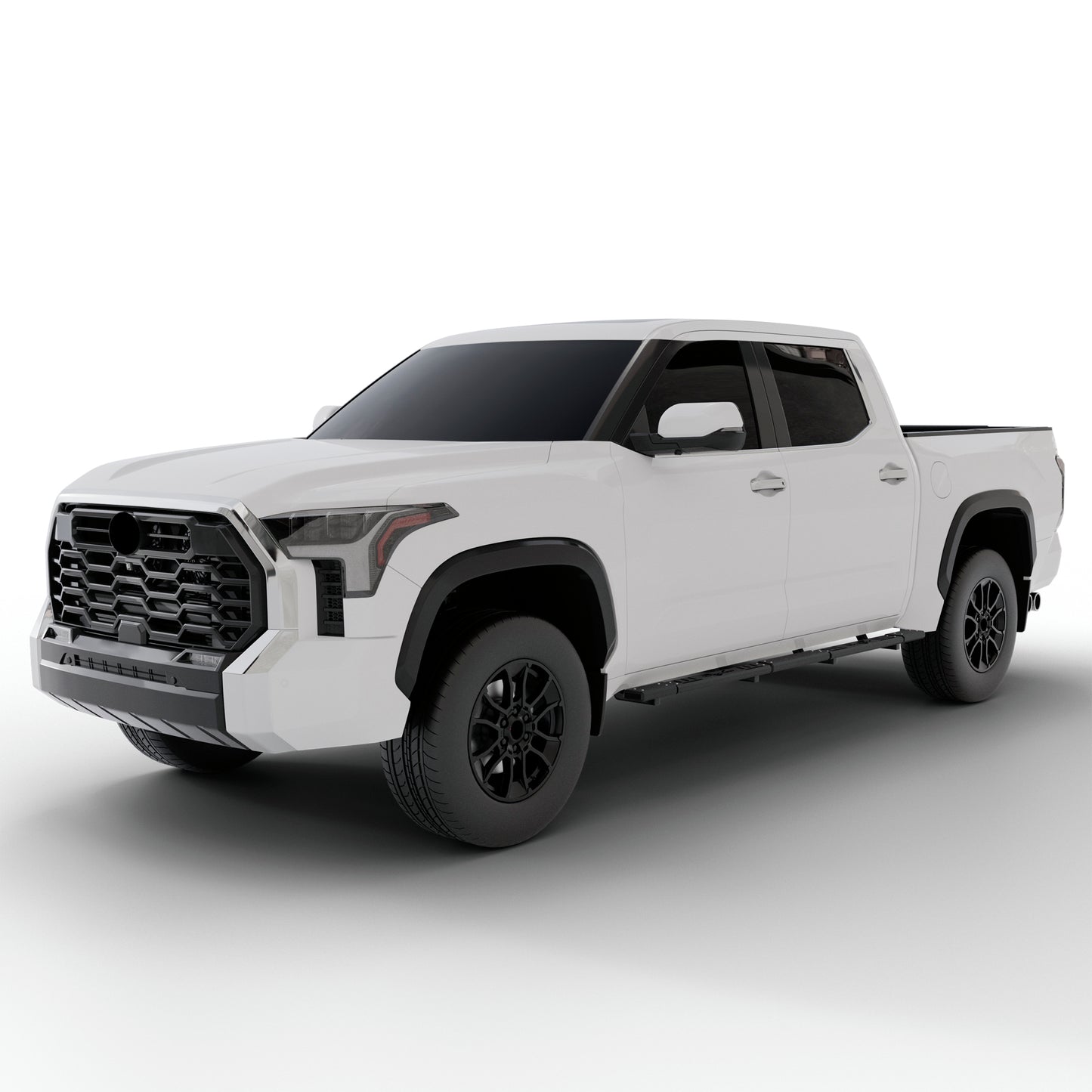 Vanguard Black Powdercoat Side Steps & Running Boards Side Steps Running Board for 2022-2025 toyota tundra