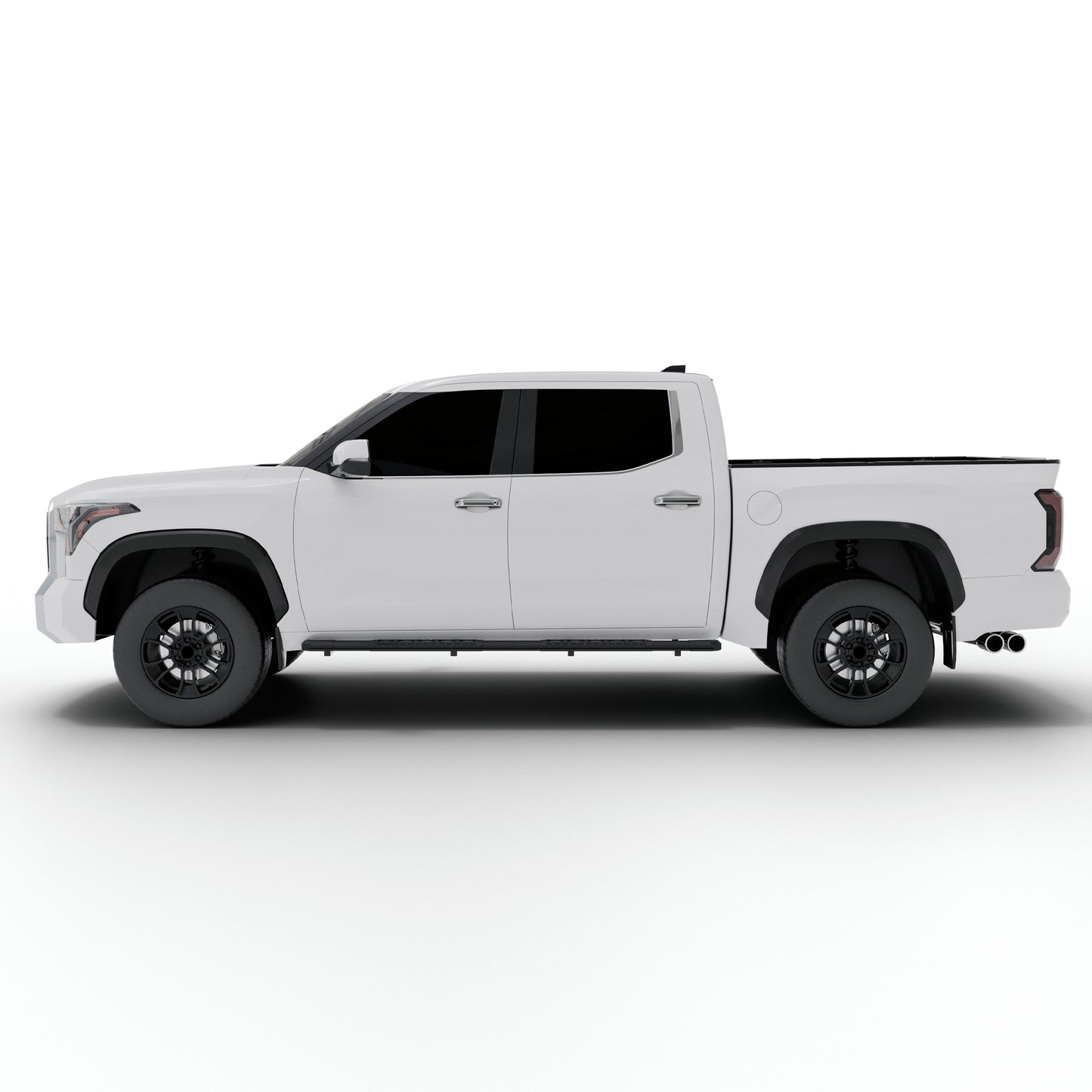 Vanguard Black Powdercoat Side Steps & Running Boards Running Boards Running Board for 2022-2025 toyota tundra