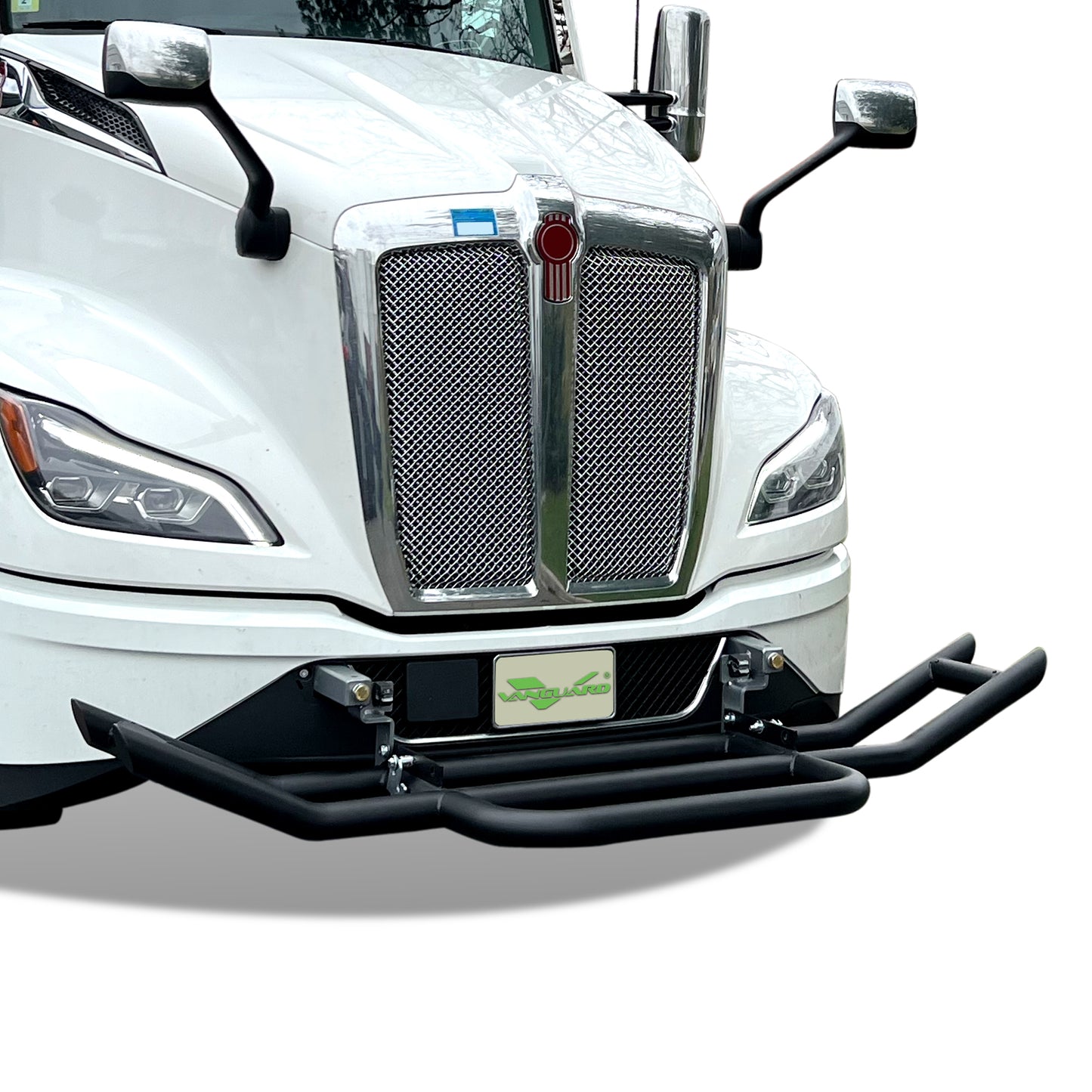 Vanguard Black Powdercoat Front Guards Brush Guards Bumper Guard for 2022-2024 peterbilt 579