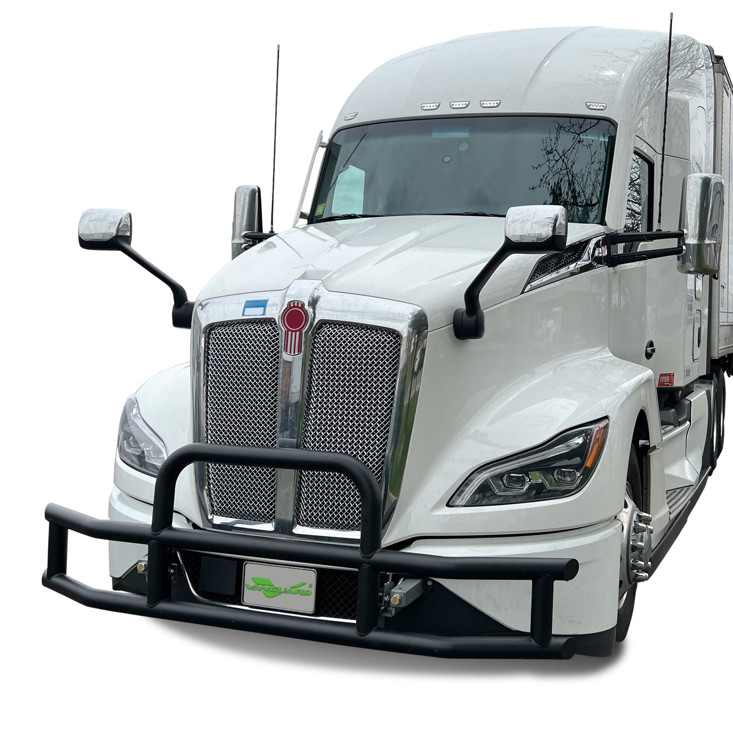 Vanguard Black Powdercoat Front Guards Brush Guards Bumper Guard for 2022-2024 peterbilt 579