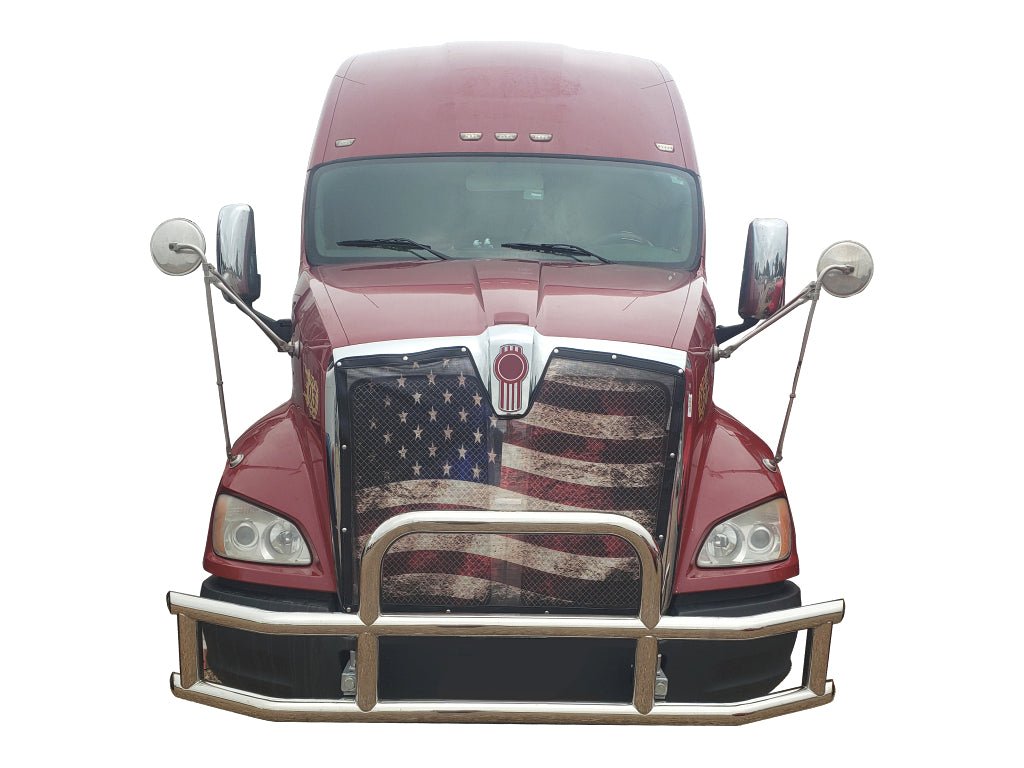 Vanguard Polished Chrome Front Guards Brush Guards Bumper Guard for 2008-2020 international prostar nan
