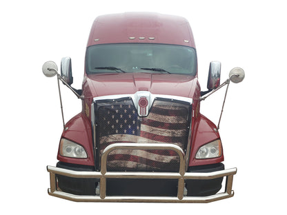 Vanguard Polished Chrome Front Guards Brush Guards Bumper Guard for 2011-2016 kenworth t700 nan