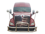Vanguard Polished Chrome Front Guards Brush Guards Bumper Guard for 2011-2016 kenworth t700 nan