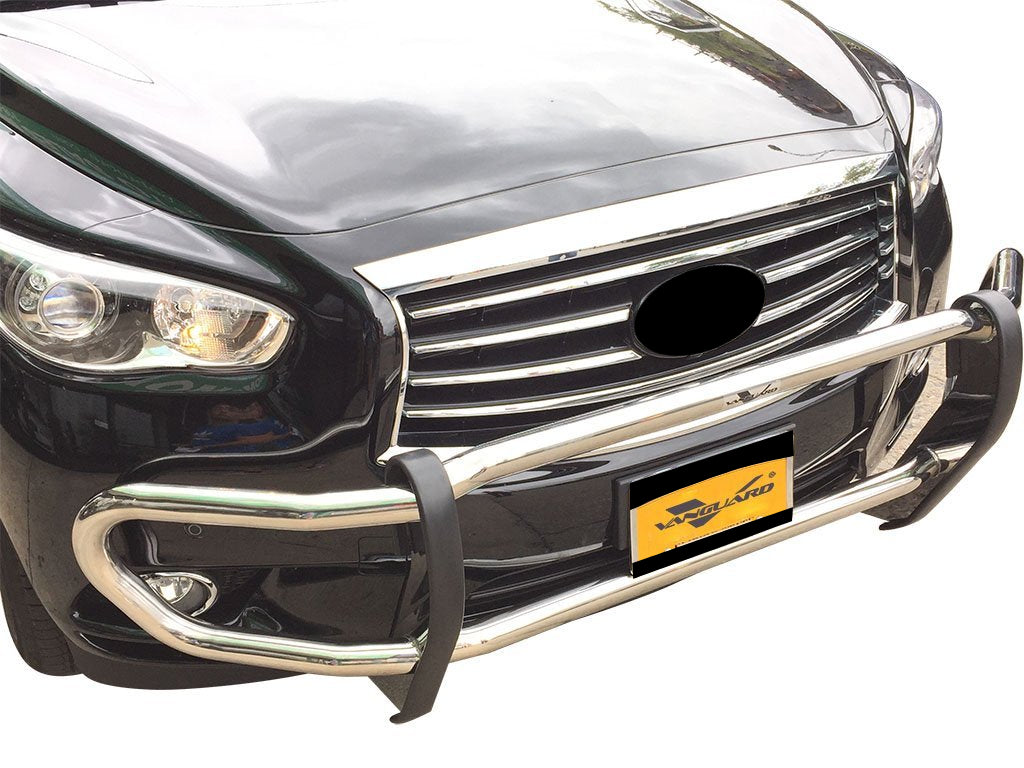 Vanguard Stainless Steel Front Guards Front Runners Bumper Guard for 2013-2013 infiniti jx35 nan
