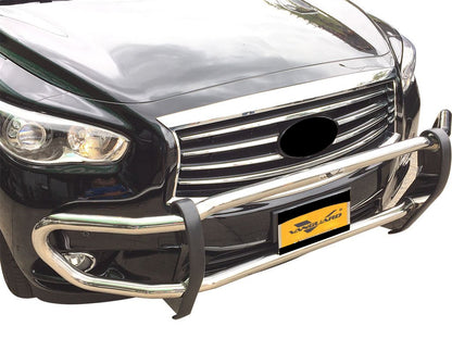 Vanguard Stainless Steel Front Guards Front Runners Bumper Guard for 2013-2013 infiniti jx35 nan