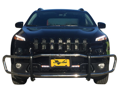 Vanguard Stainless Steel Front Guards Front Runners Bumper Guard for 2014-2023 jeep cherokee nan