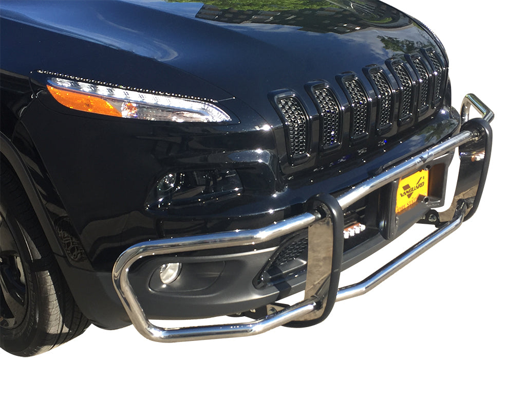 Vanguard Stainless Steel Front Guards Front Runners Bumper Guard for 2014-2023 jeep cherokee nan