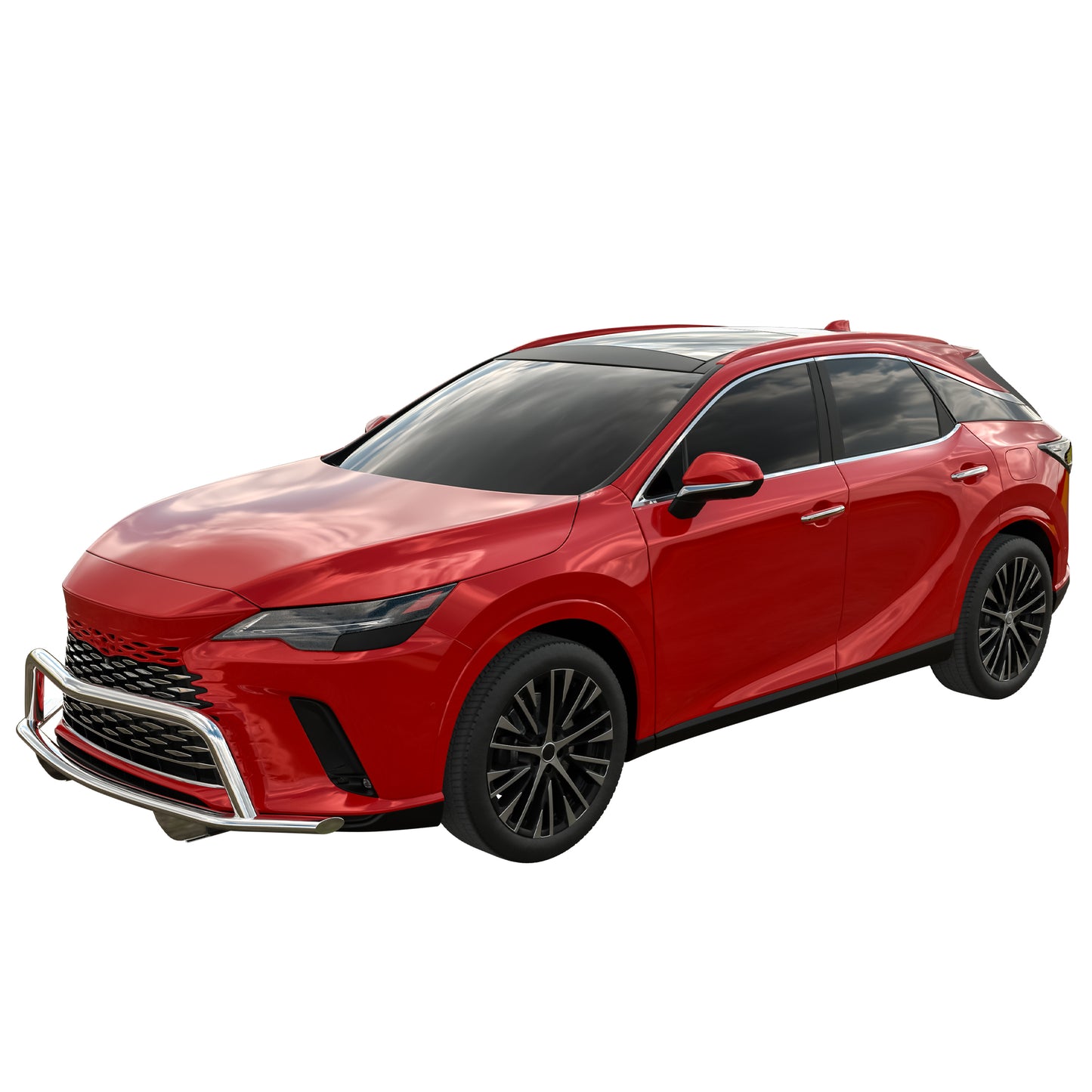 Vanguard Stainless Steel Front Guards Front Runners Bumper Guard for 2023-2025 lexus rx350h