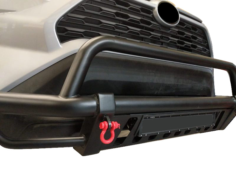 Vanguard Black Powdercoat Front Guards Front Runners Bumper Guard for 2019-2024 toyota rav4
